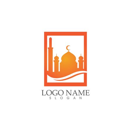 Mosque Moslem icon vector Illustration design templateのイラスト素材