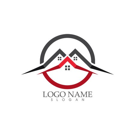 Home and house  , Property and Construction Logo designのイラスト素材