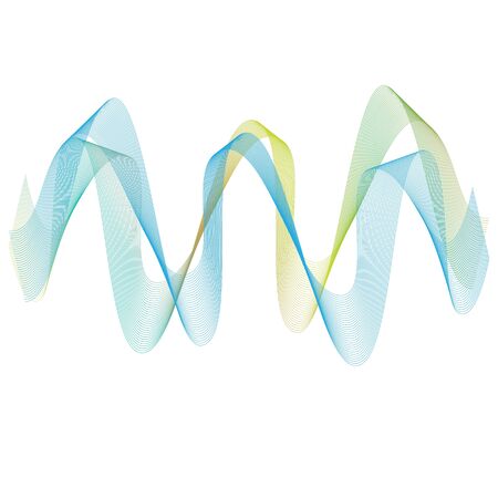 waves line gradient vector illustration design template