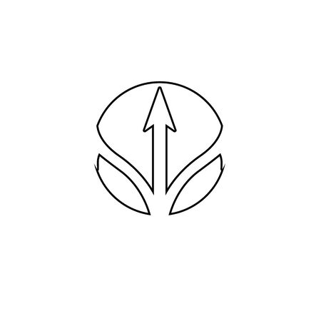 Trident Logo Template vector icon illustration designのイラスト素材