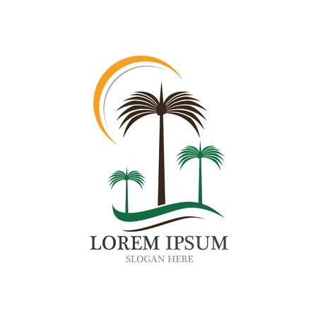 Date tree icon vector illustration logo templateのイラスト素材