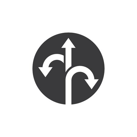 Way vector icon illustration design template