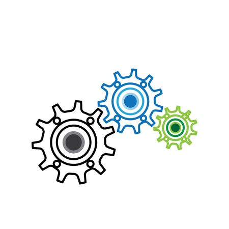 Gear Template vector icon illustration designのイラスト素材