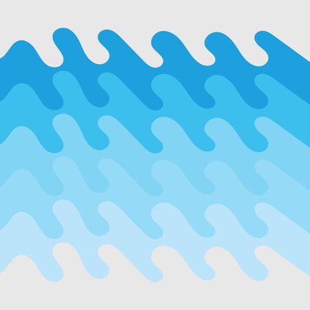 Water wave vector illustration design backgroundのイラスト素材