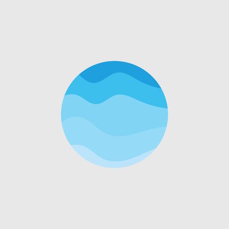 Water wave vector illustration design backgroundのイラスト素材