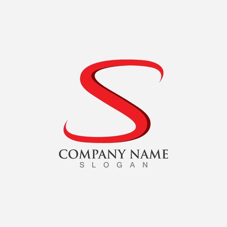 Business corporate S letter logo design vectorのイラスト素材