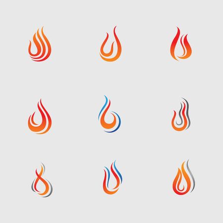 Fire flame vector illustration design templateのイラスト素材