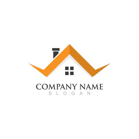 Home and building logo and symbol vectorのイラスト素材