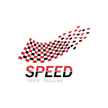 Race flag icon, simple design illustration vectorのイラスト素材