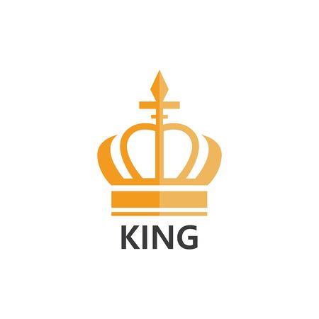 Crown Logo Template vector icon illustration designのイラスト素材