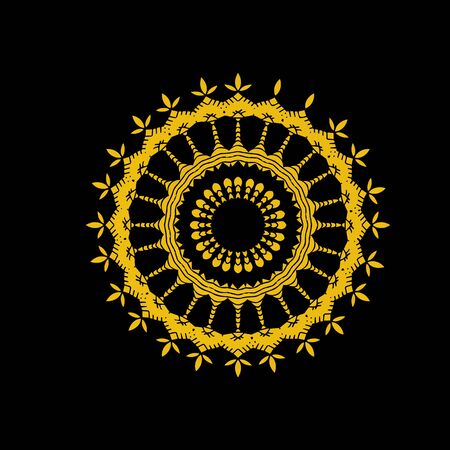 Mandala background vector image templateのイラスト素材