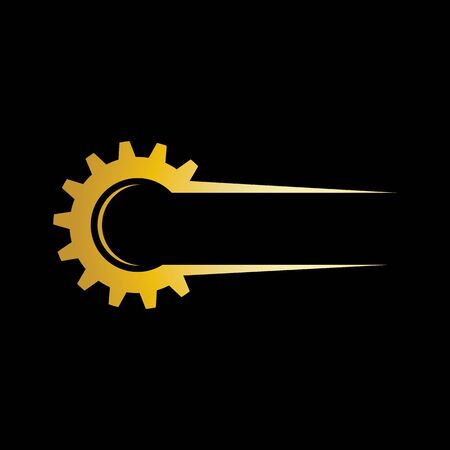 Gear Logo Template vector icon illustration designのイラスト素材
