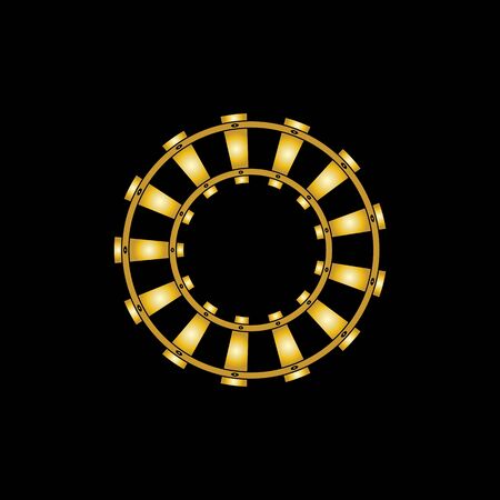 railroad line vector image templateのイラスト素材