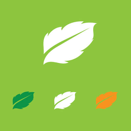 Logos of green Tree leaf ecology nature element vectorのイラスト素材