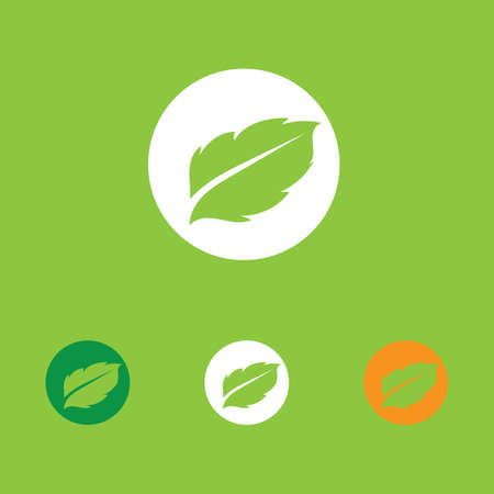 Logos of green Tree leaf ecology nature element vectorのイラスト素材