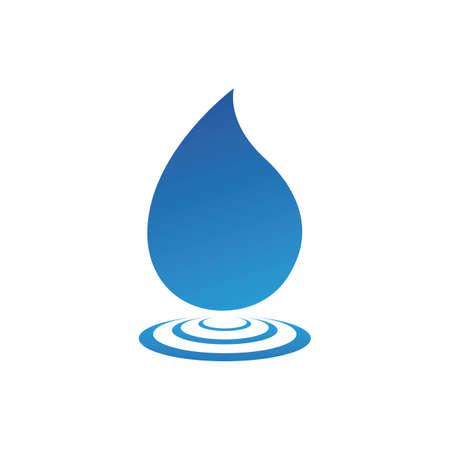 Water drop Logo Template vector illustration designのイラスト素材