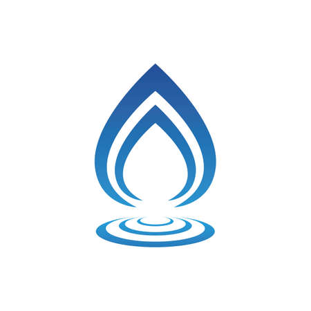 Water drop Logo Template vector illustration designのイラスト素材