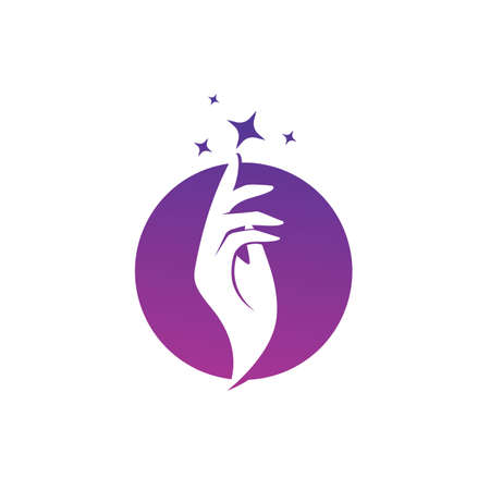 hand care logo and symbol vectorのイラスト素材