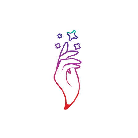 hand care logo and symbol vectorのイラスト素材