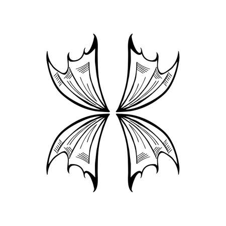 wing   symbol for a professional designerのイラスト素材