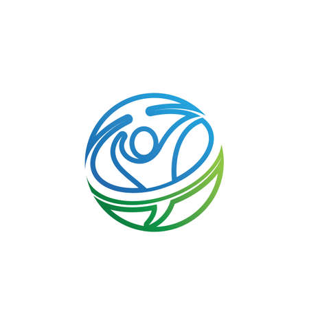 Healthy Life Logo template vector imageのイラスト素材