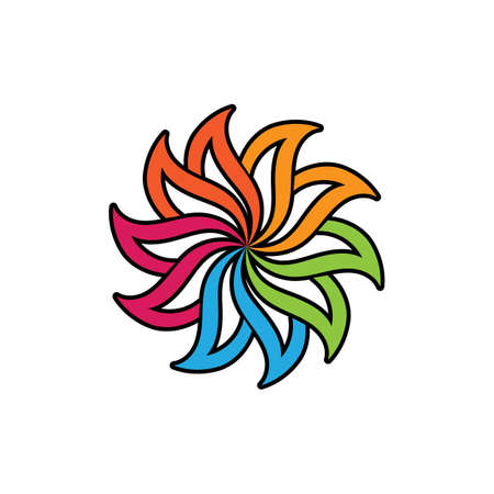 flower vector icon design template illustrationのイラスト素材