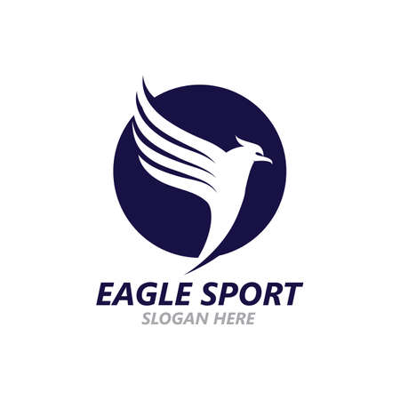 Eagle wing logo design vector imageのイラスト素材