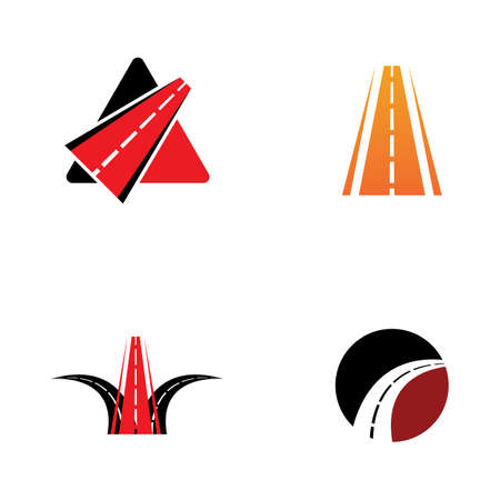 road logo and symbol templateのイラスト素材