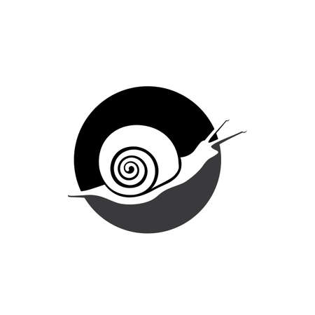 snail animal logo and symbol templateのイラスト素材