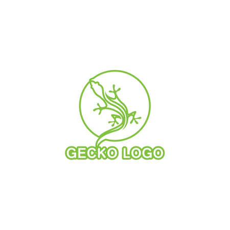 Lizard Chameleon Gecko Silhouette black vectorのイラスト素材