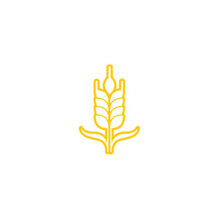 Agriculture wheat vector icon designのイラスト素材
