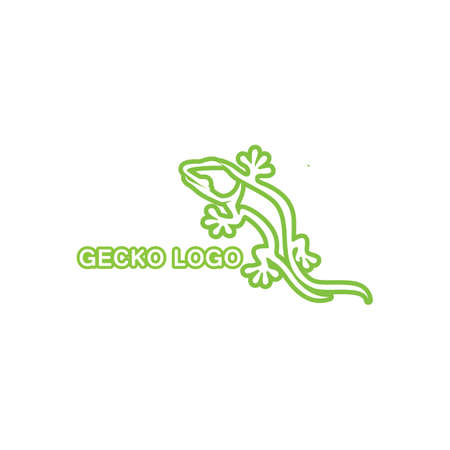 Lizard Chameleon Gecko Silhouette black vectorのイラスト素材
