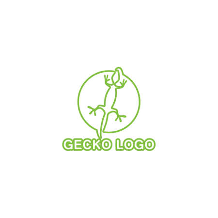 Lizard Chameleon Gecko Silhouette black vectorのイラスト素材
