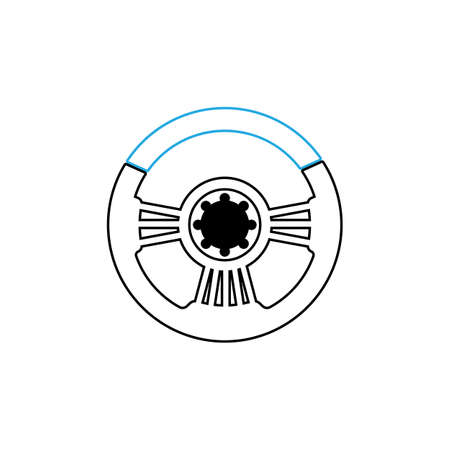 Steering Wheel vector image logoのイラスト素材