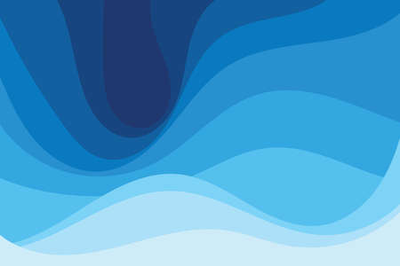 Abstract Water wave vector illustration design background