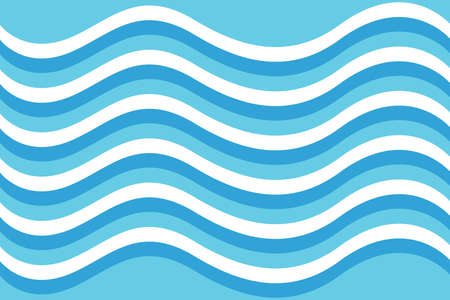 Abstract Water wave vector illustration design background
