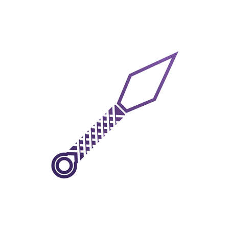 ninja weapons vector logo and symbolのイラスト素材