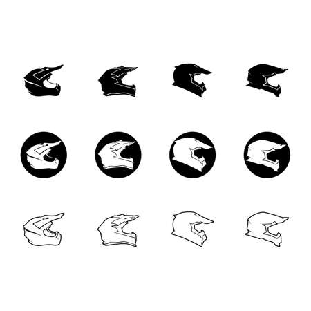 Helmet cross icon vector illustration template designのイラスト素材