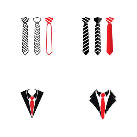 Vector coat tie for businessのイラスト素材