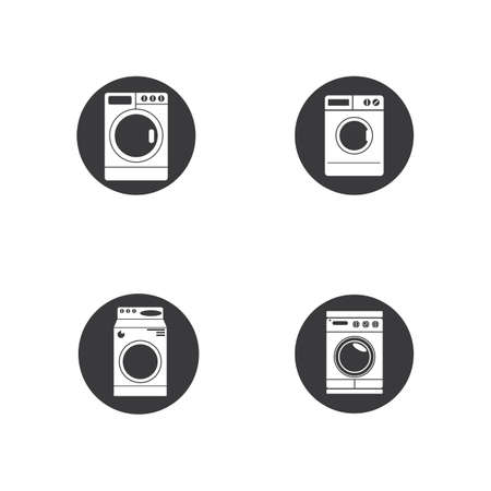 WASHING MACHINE logo and symbol vectorのイラスト素材