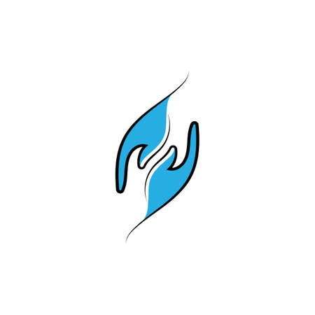 Hand Care Logo Template iconのイラスト素材