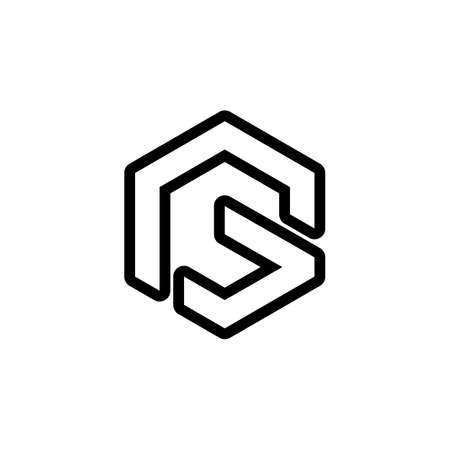 G Letter vector illustration icon Logo Template designのイラスト素材
