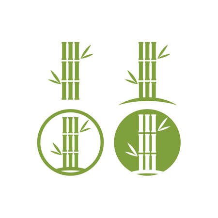 Bamboo Logo Template vector icon illustration designのイラスト素材