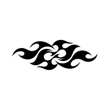 Tribal flame vector symbol imageのイラスト素材