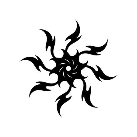 Tribal flame vector symbol imageのイラスト素材