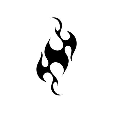 Tribal flame vector symbol imageのイラスト素材