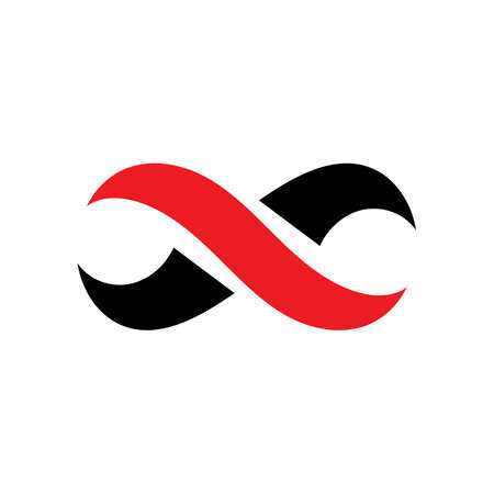 Infinity rainbow Vector icon illustration Logo template designのイラスト素材