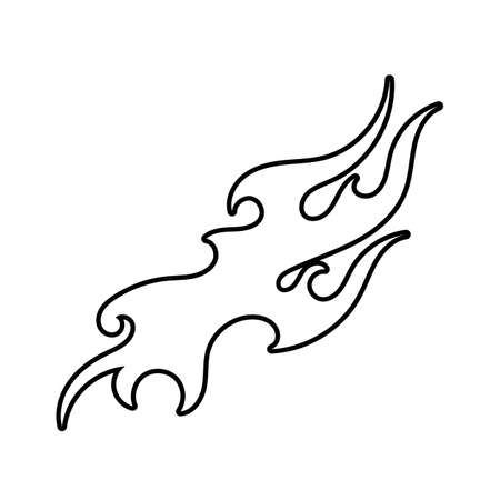 tribal flame vector symbol imageのイラスト素材