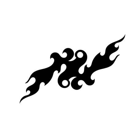 tribal flame vector symbol imageのイラスト素材