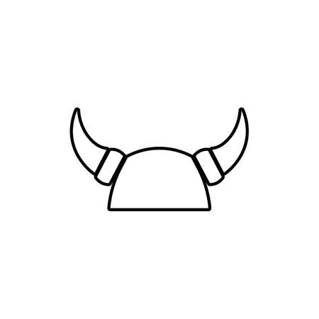 viking head logo and symbol vectorのイラスト素材